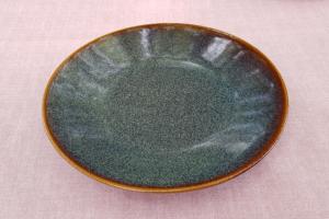 Hand-crafted plate (blue)