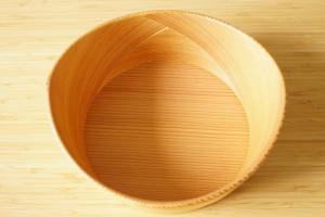 Craft wooden fruit bowl