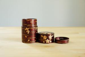 Cherry bark tea caniser (Petals)