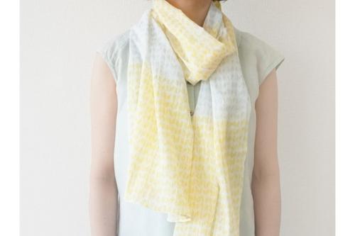 Scarf (Yellow×Grey)