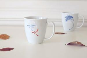 Porcelain mug (dragonfly)