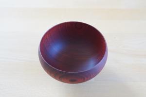 Round bowl AEKA (red lacquered)
