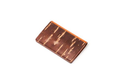 Cherry bark card case (Orange)