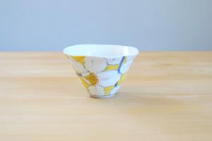 Porcelain bowl - Yellow Camellia