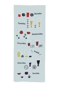 Japanese towel Happy hour