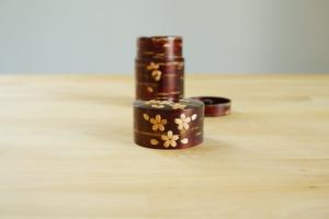 Cherry bark tea caniser (Petals)