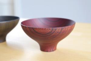 Wooden bowl AEKA (red lacquered)