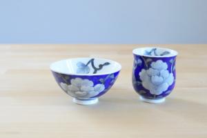 Tea cup - Bleu and white