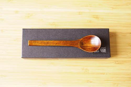 Wooden dessert spoon 