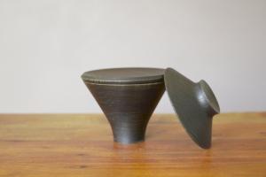 Wooden stacking bowl (Black)