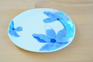 Porcelain plate - Magnolia blue