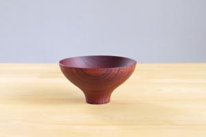 Wooden bowl AEKA (red lacquered)