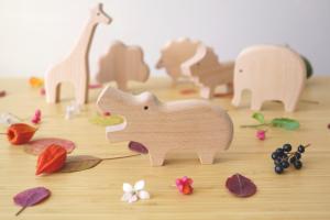 Wooden toy - Hippopotamus