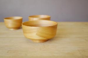 Wooden bols set