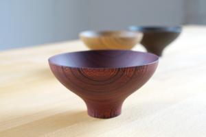 Wooden bowl AEKA (red lacquered)