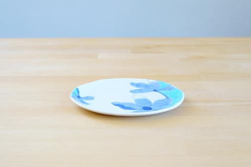 Porcelain plate - Magnolia blue