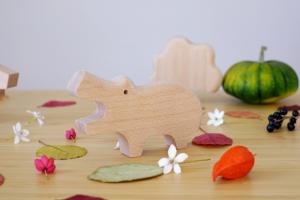 Wooden toy - Hippopotamus