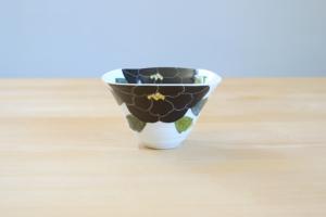 Porcelain bowl - Black Peony
