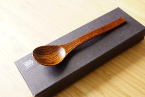 Wooden dessert spoon 