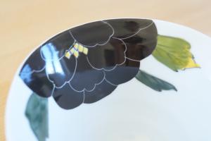 Porcelain bowl - Black Peony