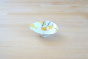 Porcelain small dish - Yellow Camellia