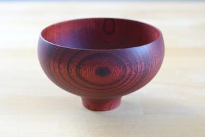 Round bowl AEKA (red lacquered)