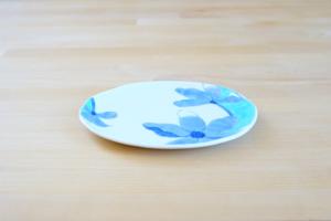 Porcelain plate - Magnolia blue