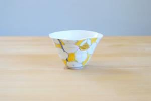 Porcelain bowl - Yellow Camellia