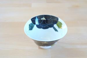 Porcelain bowl - Black Peony