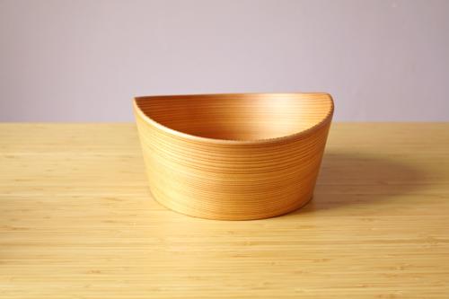 Craft wooden fruit bowl