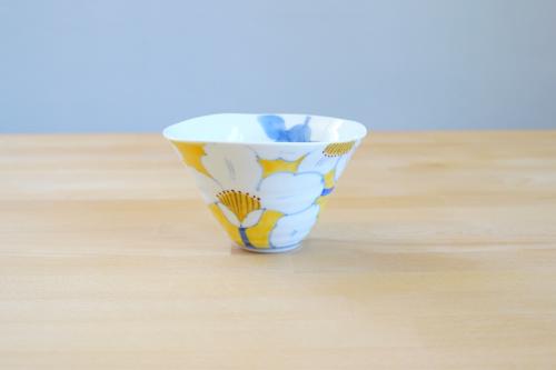 Porcelain bowl - Yellow Camellia