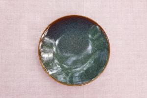 Hand-crafted plate (blue)