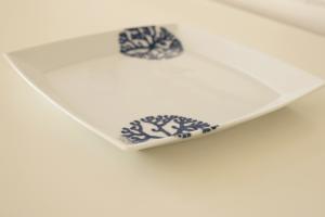 Porcelain square plate 