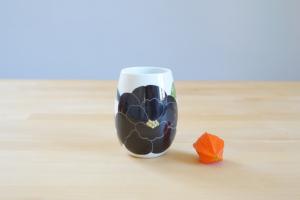 Porcelain cup - Black Peony