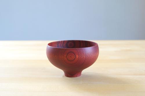 Round bowl AEKA (red lacquered)