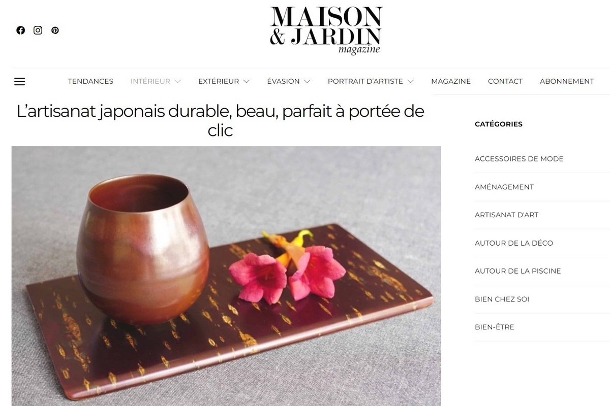 Interview of AchiKochi on the website of magazine Maison&Jardin